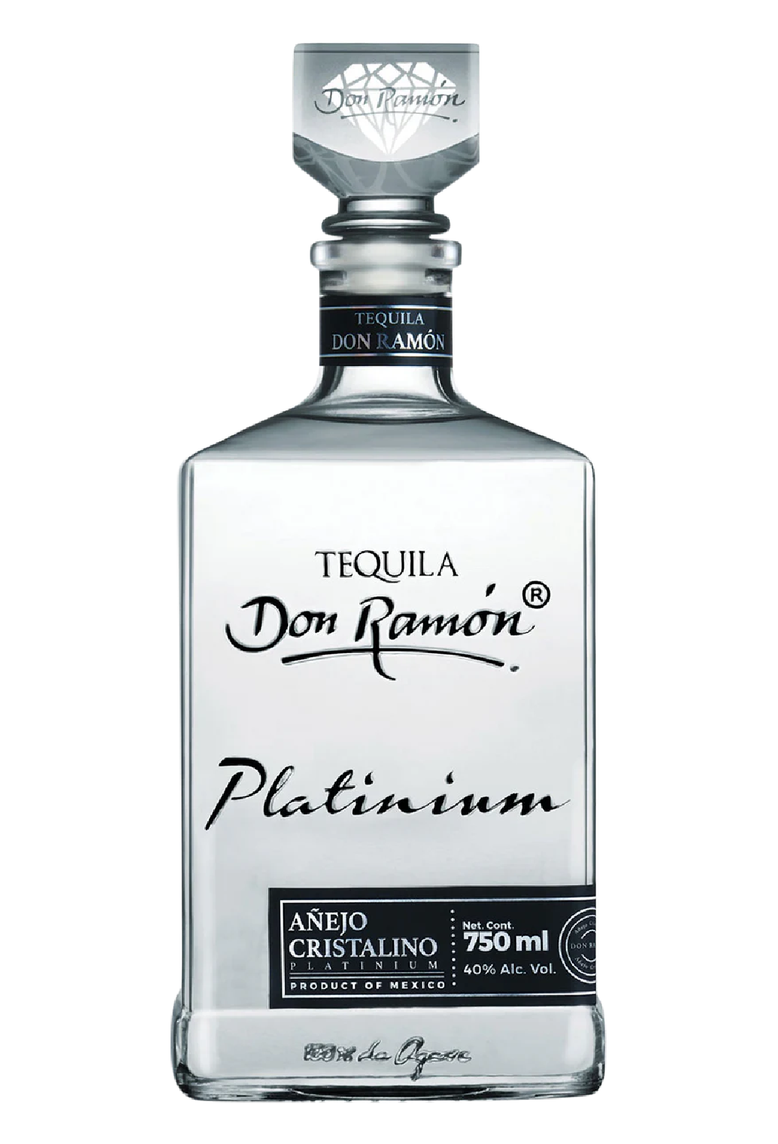 Tequila Don Ramon Platinium Añejo Cristalino